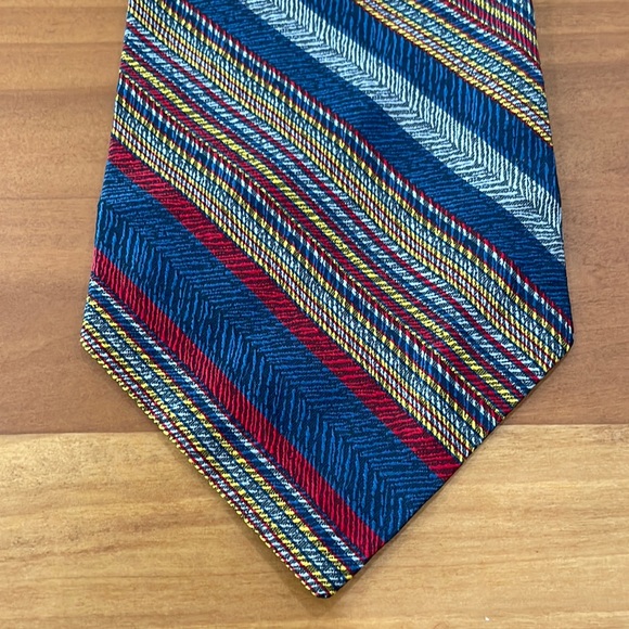Multi color Dino Orsini all silk tie - Picture 1 of 5